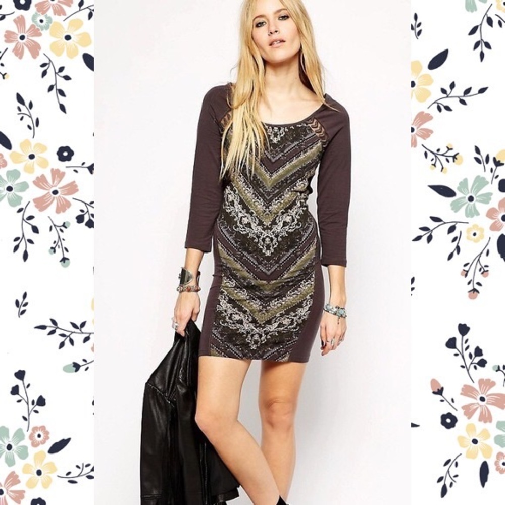 VGUC Free People Africa Dress, Sz Med